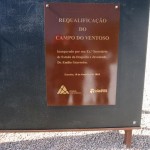Placa alusiva à inauguração